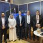 ITQAN Al Khaleej booth at Quantum Innovation Summit in partnership with QuEra. Ali Jaber Al Yafei, Feras Al Jabi, Bassem Moustafa, Mohamed Aslam and Marketing Manager Goher Ali Rizvi are in picture